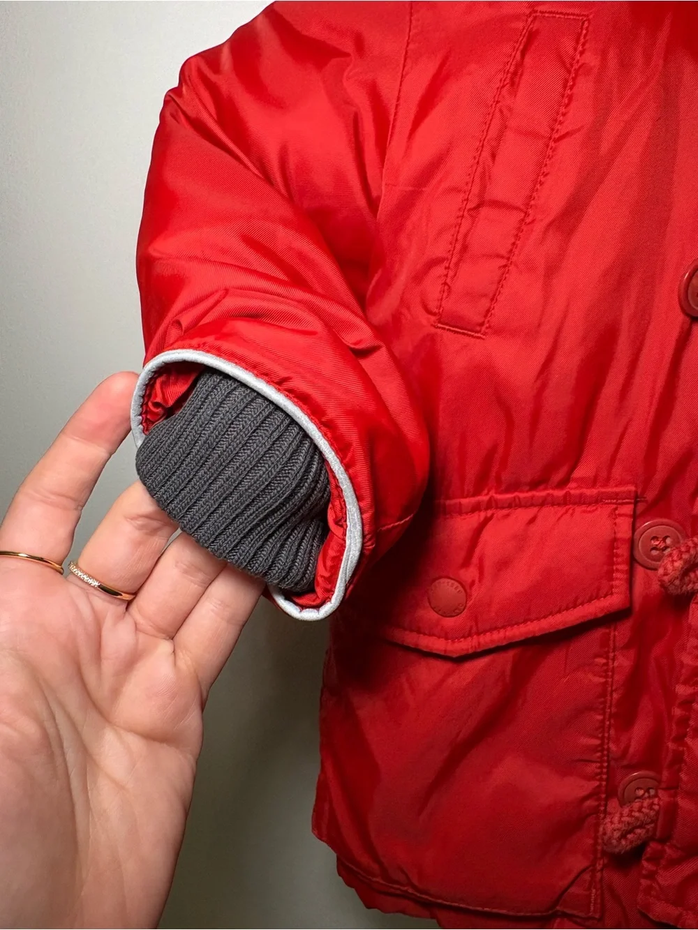 GAP Toddler 2T ColdControl Ultra Max Parka Orange Red Winter Jacket Coat